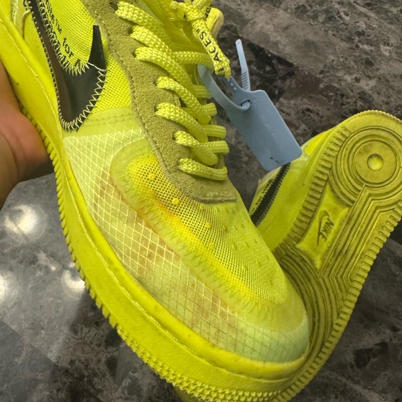 Off-White x Nike Air Force 1 “Volt” — Size 12 — 9/10 / No Box - Picture 6 of 9